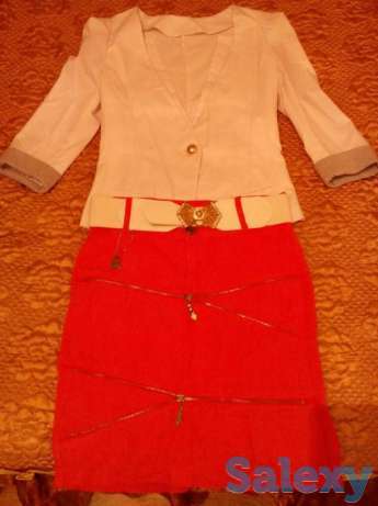 Продам пиджак юбочку .Можно как костюм, фотография 1