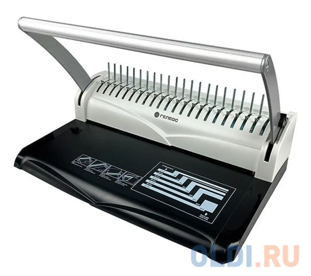 Переплетчик heleos бп13п a4/перф.13л.сшив/макс.450л./пластик.пруж. (6-51мм), фотография 1