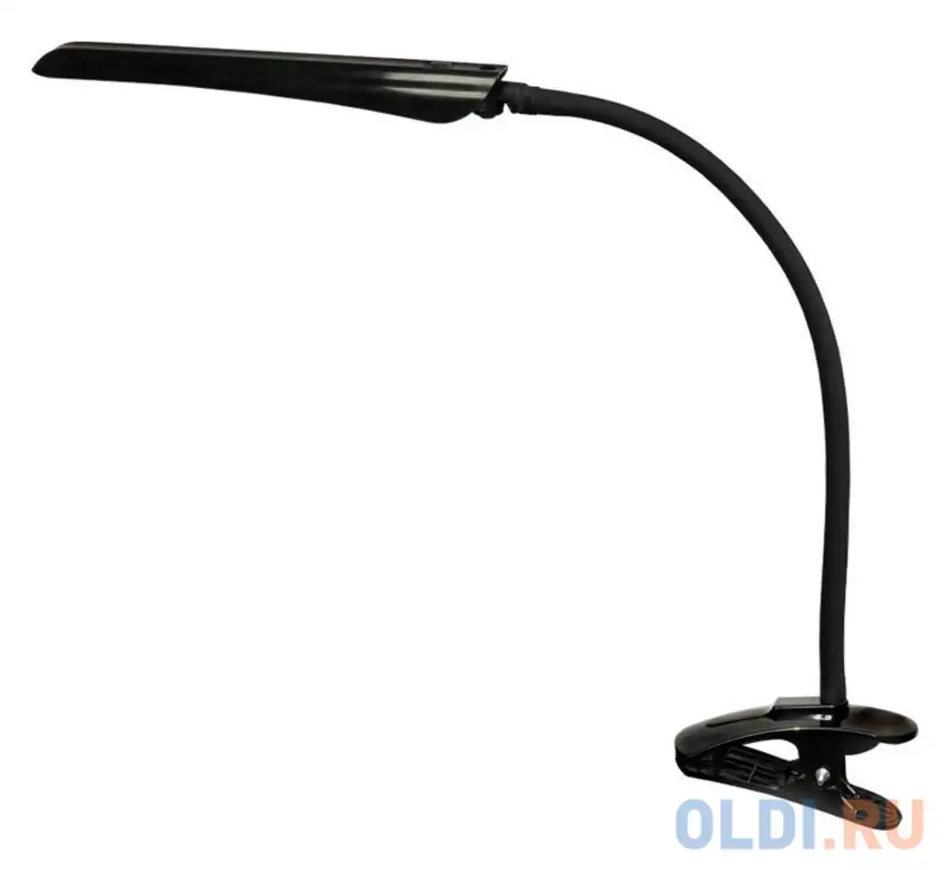 Светильник настольный трансвит гермес пш (hermes-psh/bl) на гибкой стойке черный 8вт, фотография 1