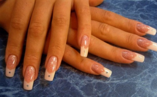 Маникюр с дизайном, наращивание ногтей, фотография 5