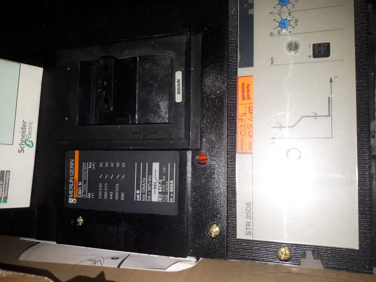 Автоматический выключатель  Schneider Electric MERLIN GERIN  compact C 801 N  3р  Ток 800A   46600, фотография 3