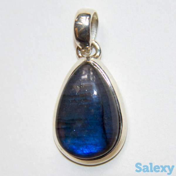 Кулон из серебра 925 пробы с лабрадором, фотография 1