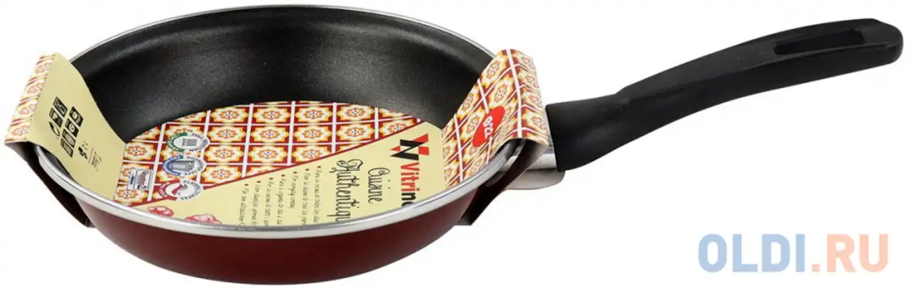 Сковорода vitrinor authentique burgundy 22, фотография 1