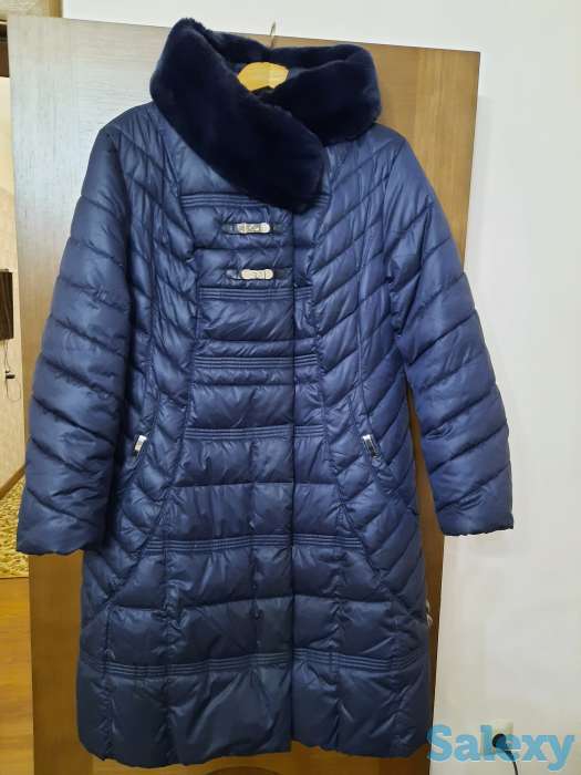 Пальто зимнее с капюшоном 56 размера., фотография 1
