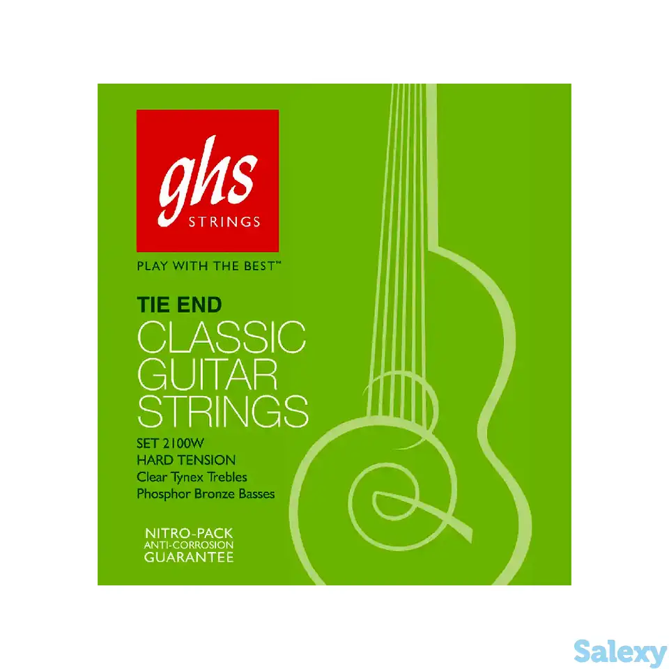 Струны для классической гитары ghs strings 2100w phosphor bronze, фотография 1