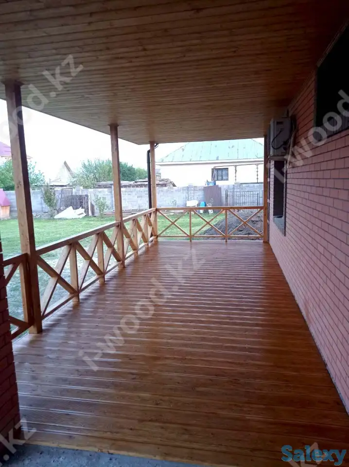 Терраса к дому из натурального дерева, монтаж террас, фотография 3