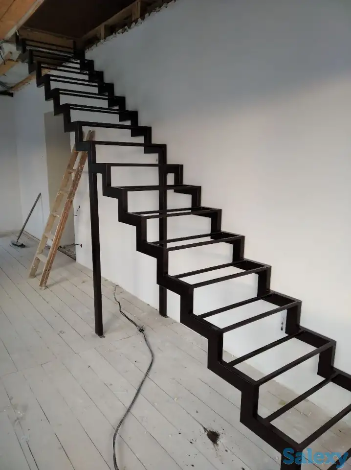 Лестницы на металлокаркасе по индивидуальному проекту, фотография 4