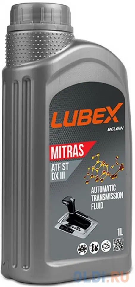 L020-0876-1201 lubex синт. тр.масло д/акпп mitras atf st dx iii (1л), фотография 1