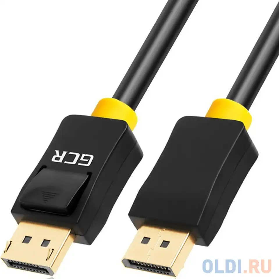 Кабель displayport 7м green connection gcr-dp2dp-7.0m круглый черный, фотография 1