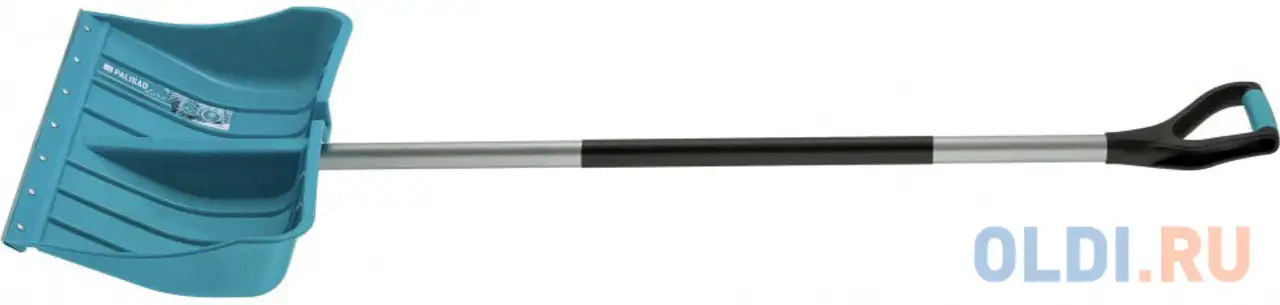 Лопата для уборки снега пластиковая luxe, 540х375х1520 мм, стальной черенок// palisad, фотография 1