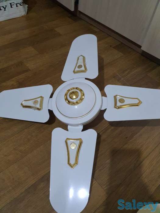 Мощный потолочный вентилятор, премиум качество Индия 61 см Белый, фотография 3