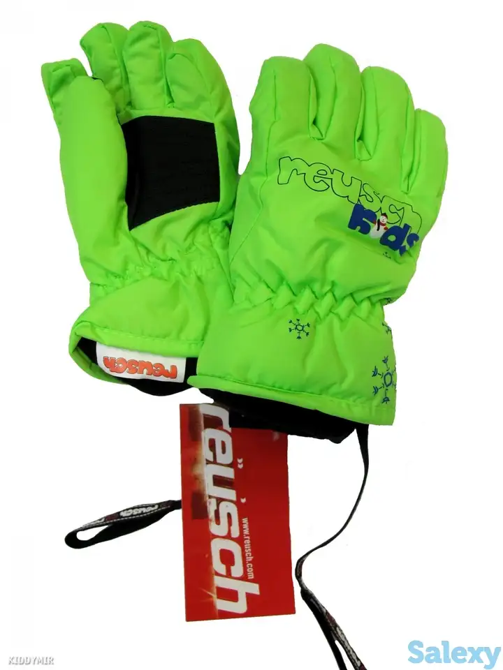 Перчатки reusch 17-18 kids neon green, фотография 1
