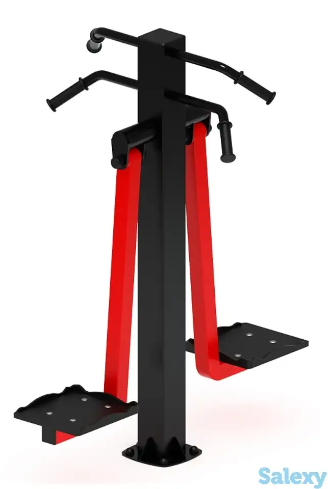 Маятник двойной (красный) - уличный тренажер - ст 029-11, фотография 1