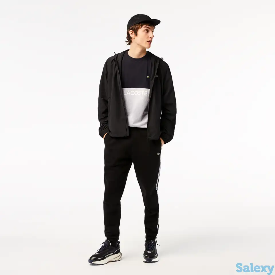 Мужские спортивные брюки lacoste в полоску, фотография 1