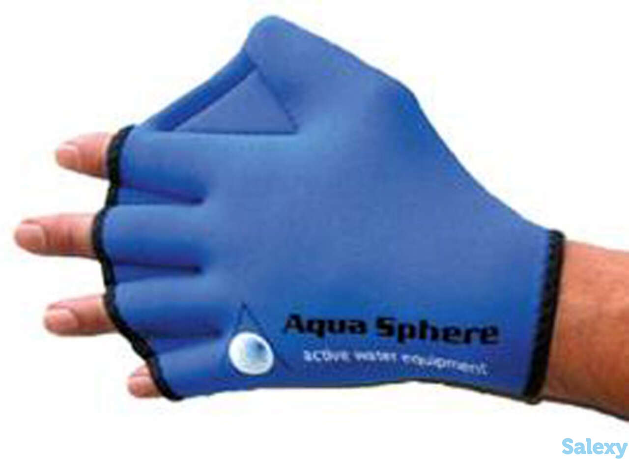 Перчатки неопреновые aquasphere swim gloves, фотография 1