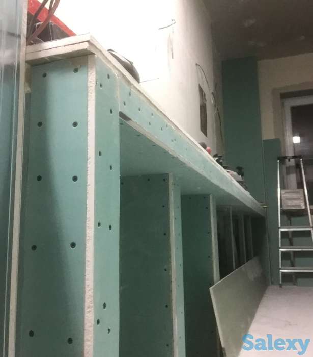 Монтаж конструкций из гипсокартона (ГКЛ) профессионально, фотография 1