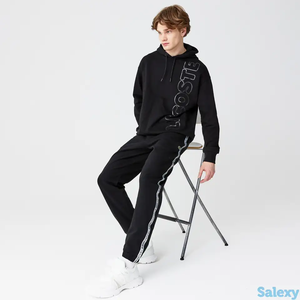 Мужские спортивные брюки lacoste в полоску, фотография 1