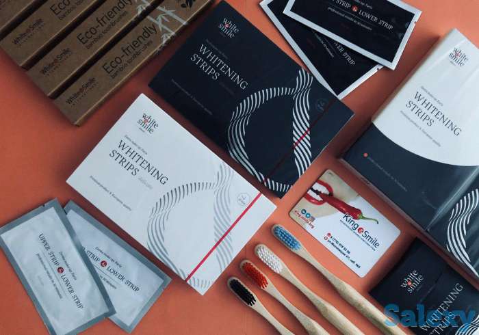 Отбеливающие полоски для зубов  Luxure box 2v1 от White&Smile, фотография 1