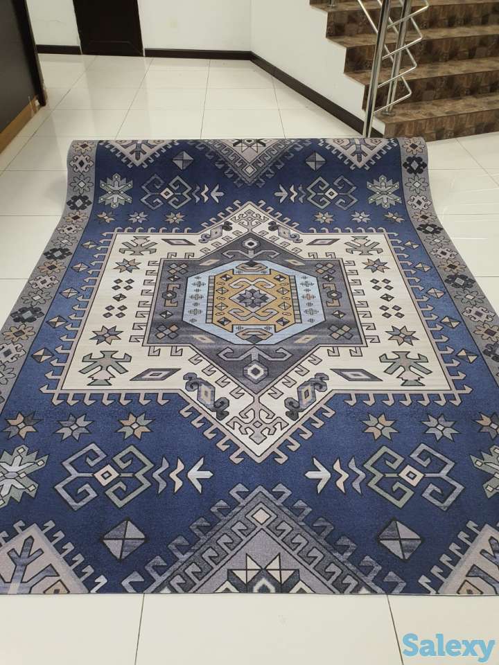 Коврик Голубой Кечуа ковер ковровая дорожка Ширина 200 см, фотография 1