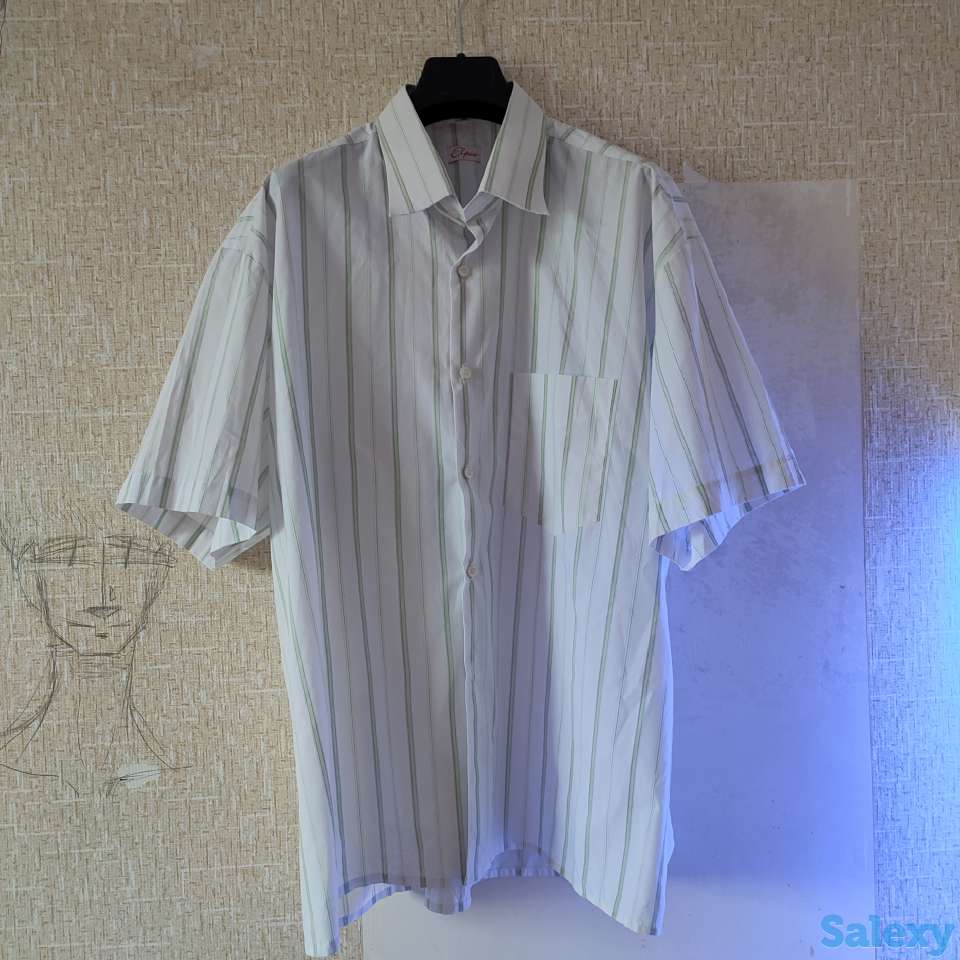 Мужская рубашка с коротким рукавом, фотография 1