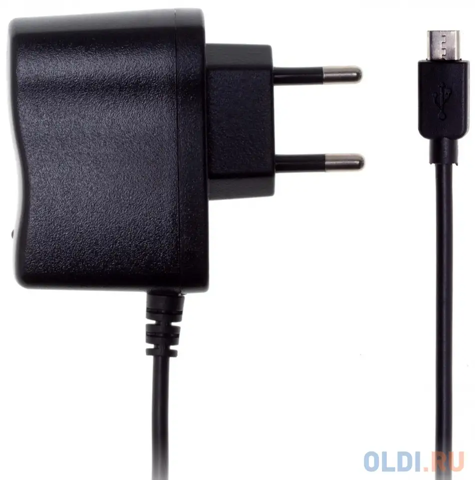 Сетевое зарядное устройство buro xcj-021-em-2.1a 2.1a microusb черный, фотография 1