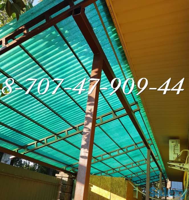 Стеклопластиковый прозрачный шифер в Алматы, фотография 12