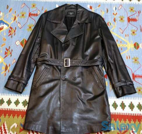 Мужской кожаный плащ, фотография 1