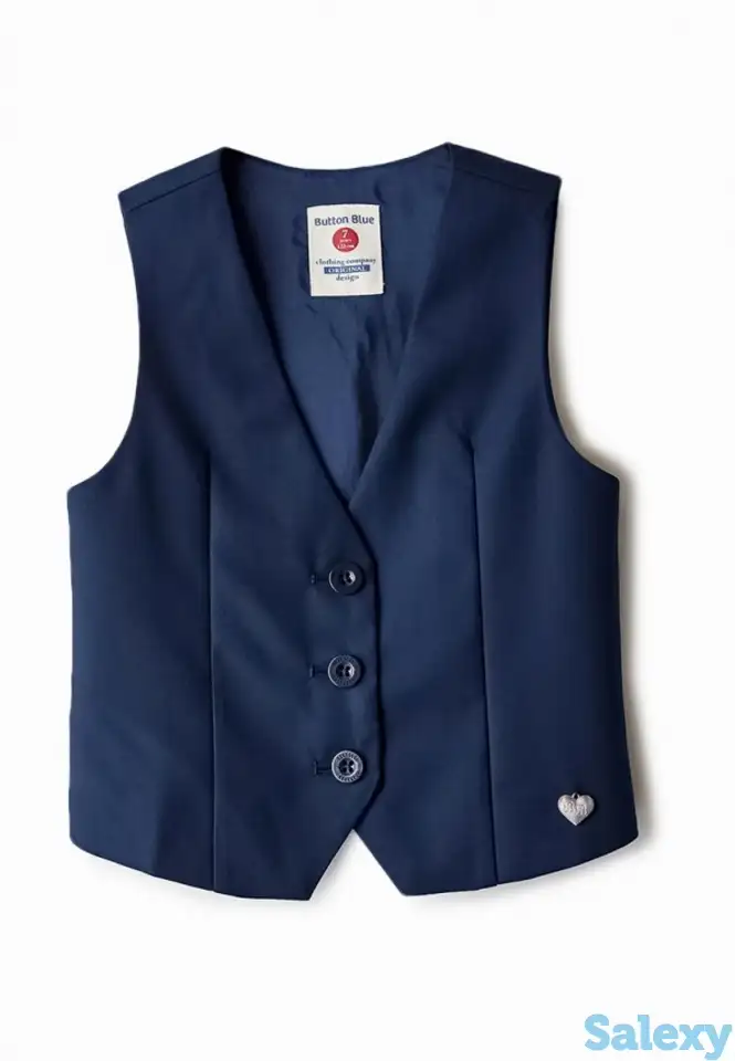 Жилет button blue, фотография 1