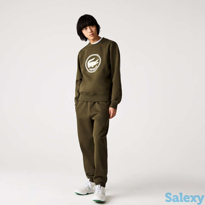 Толстовка lacoste unisex из флиса из органического хлопка с 3d-логотипом, фотография 1