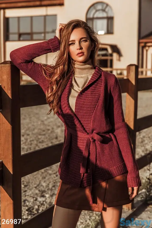 Кардиган с воротником, фотография 1