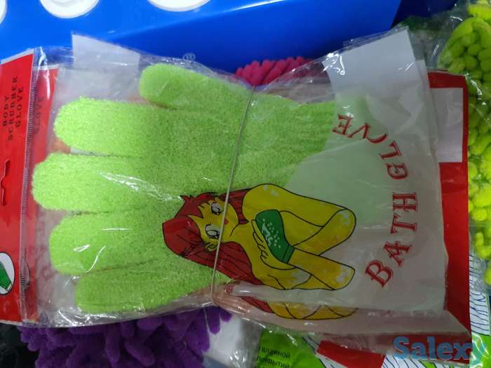 Мочалка в виде перчатки Варежка, фотография 1