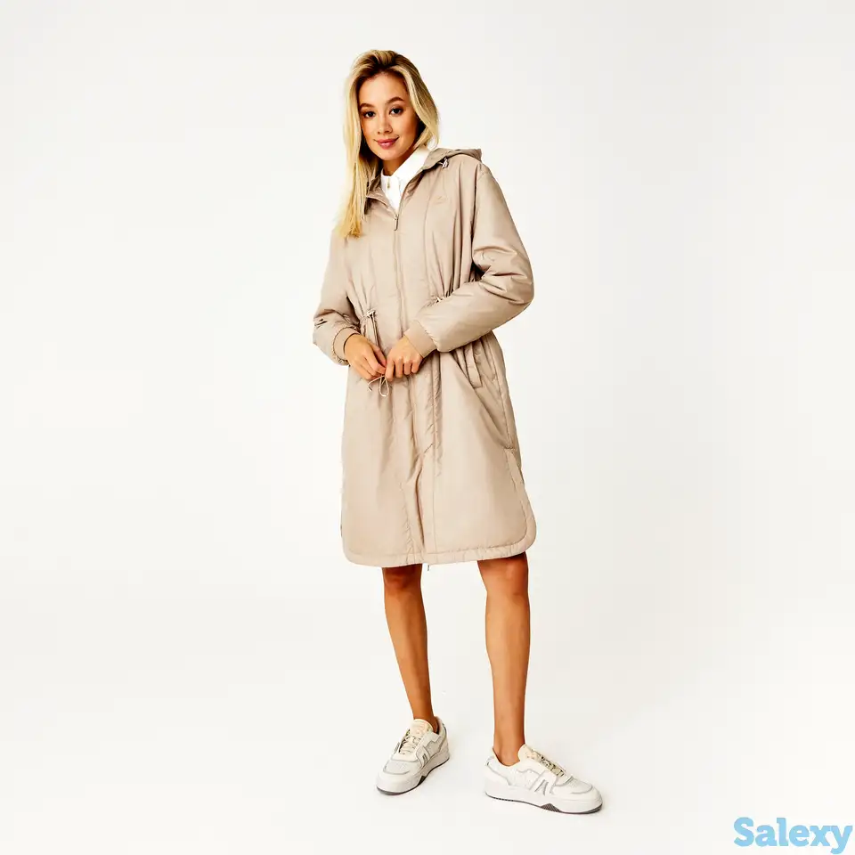 Женская длинная куртка lacoste regular fit, фотография 1