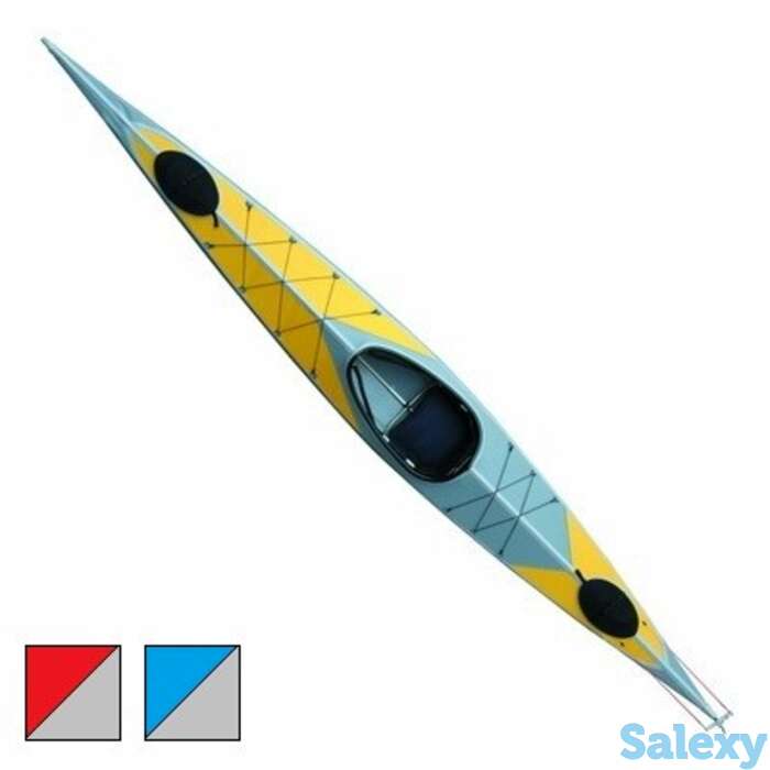 Байдарка каркасно надувная тритон вектор 2 серая/красная, фотография 1