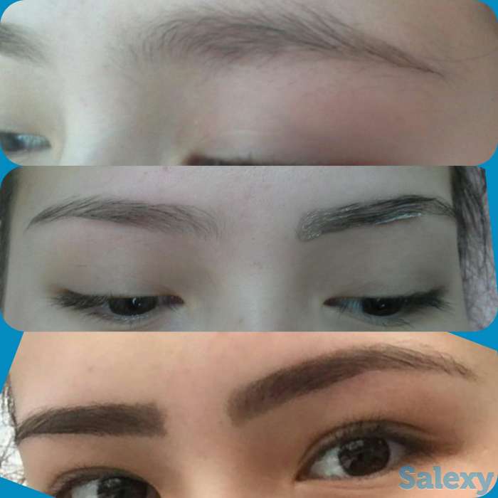 Коррекция,покраска бровей и чистка лица (нитками ), фотография 3