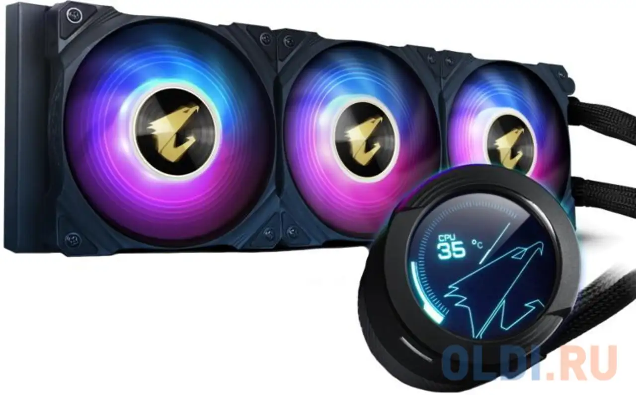 Система охлаждения жидкостная для процессора gigabyte aorus waterforce x 360 intel, фотография 1