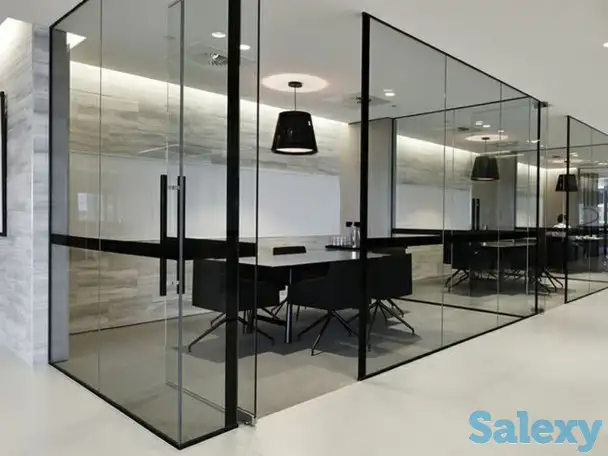 Цельностеклянные перегородки, фотография 2