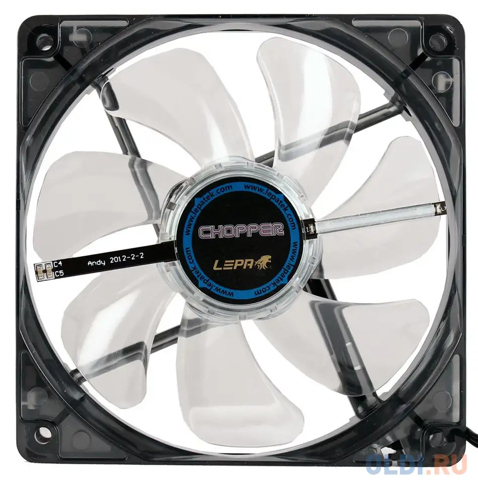 Lpcp12n-r, duo pack,  fan 2x120mm, 900rpm, 40.18cfm, 16dba, dynamic red, фотография 1