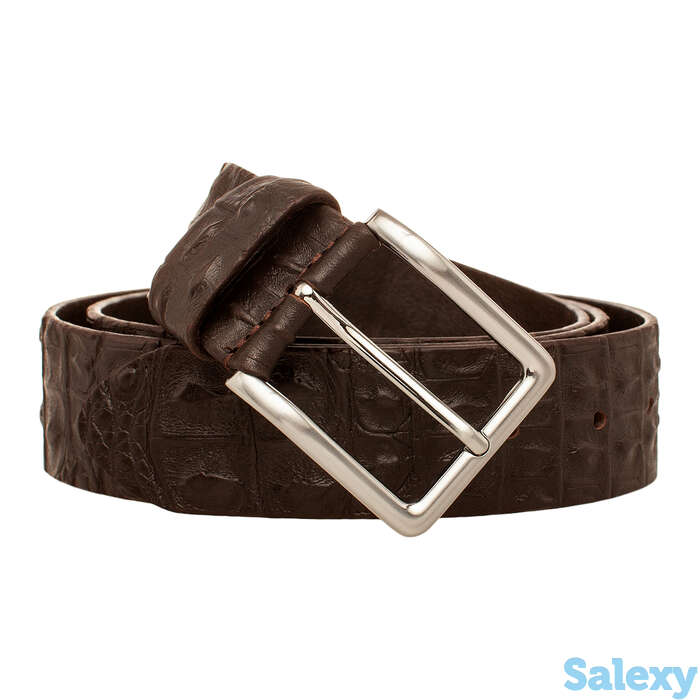 Ремень мужской bow brown caiman, фотография 1