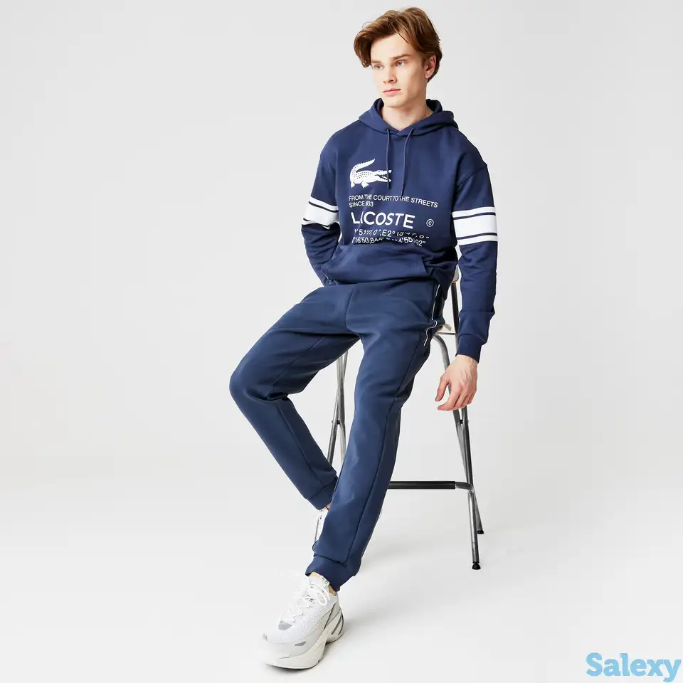 Мужские спортивные штаны lacoste slim fit, фотография 1