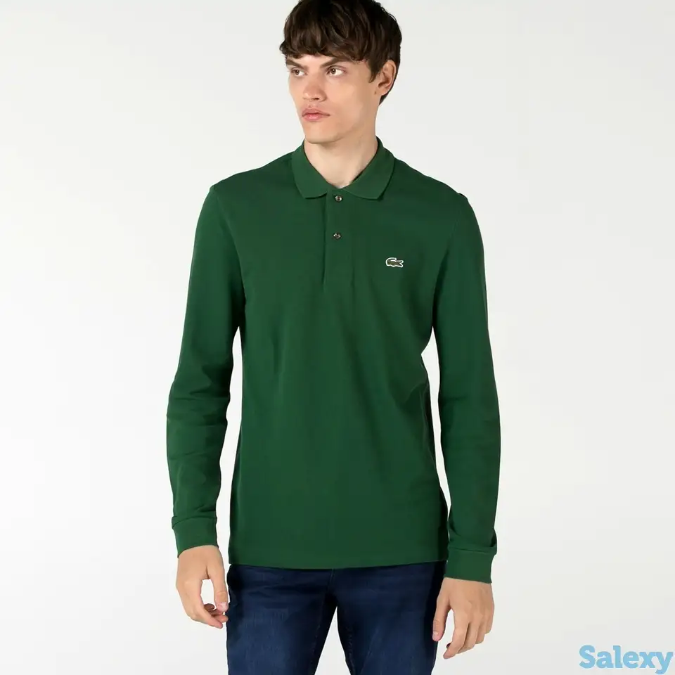 Поло lacoste classic fit с длинным рукавом, фотография 1