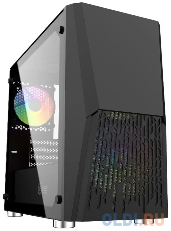 Корпус atx powercase alisio micro x2b без бп чёрный, фотография 1