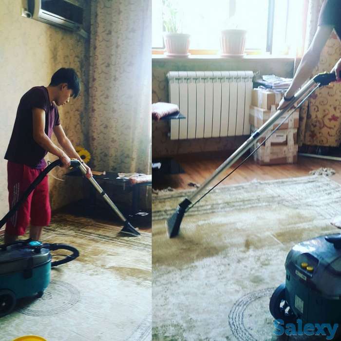 Уборка квартир и офисов, химчистка ковров и мягкой мебели на дому в Алматы, фотография 1