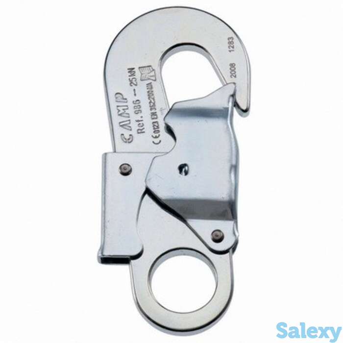 Карабин монтажный camp steel safety hook 18mm, фотография 1