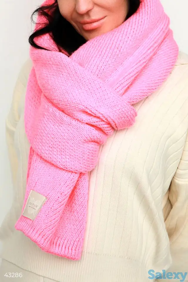 Теплый шарф из шерсти, фотография 1