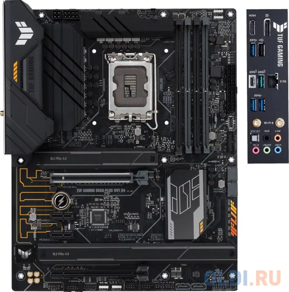 Материнская плата asus tuf gaming b660-plus wifi d4 90mb1920-m0eay0, фотография 1