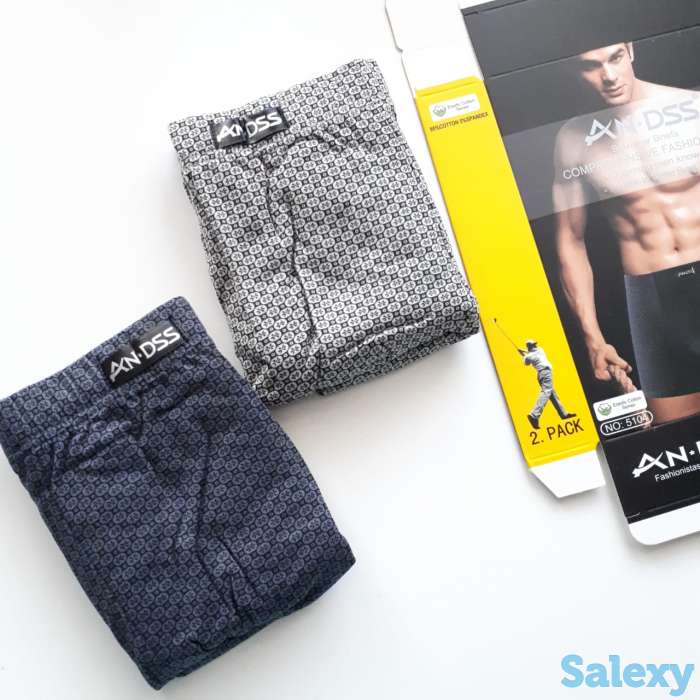 Боксеры мужские однотонные и цветные, фотография 1