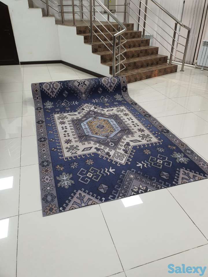 Коврик Голубой Кечуа ковер ковровая дорожка Ширина 140 см, фотография 6