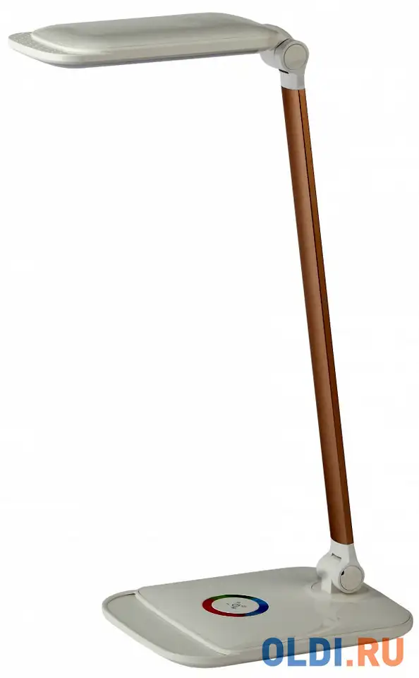 Эра б0028438 настольный светодиодный светильник nled-460-14w-w-g бело-золотистый {usb-порт для заряд, фотография 1