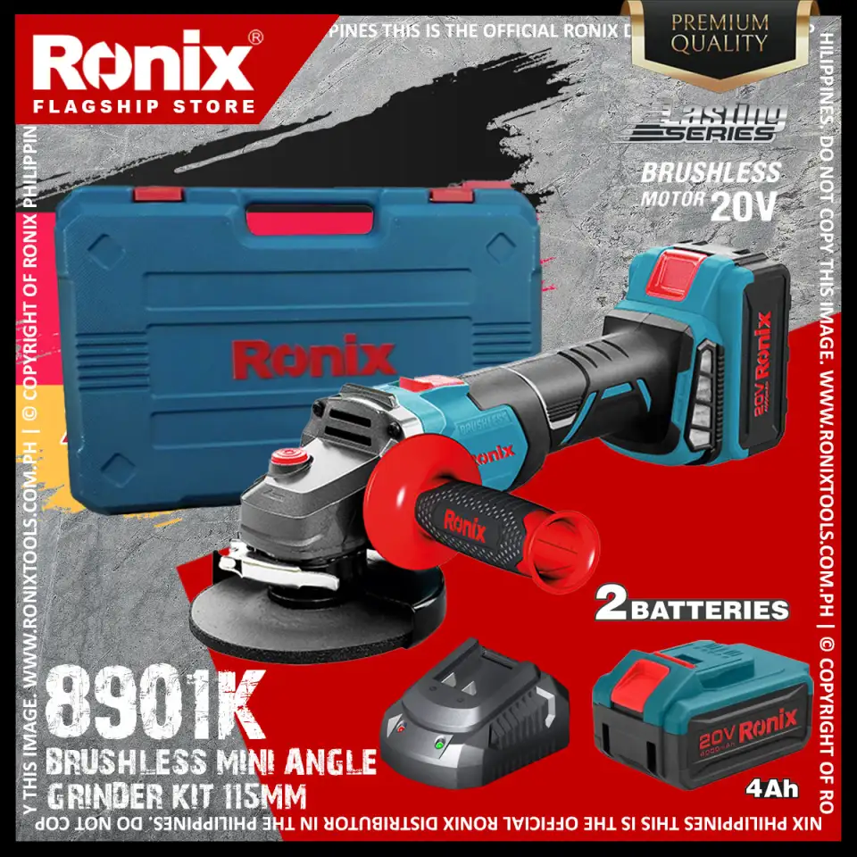 Аккумуляторная угловая шлифмашина, Ronix 8901, фотография 1