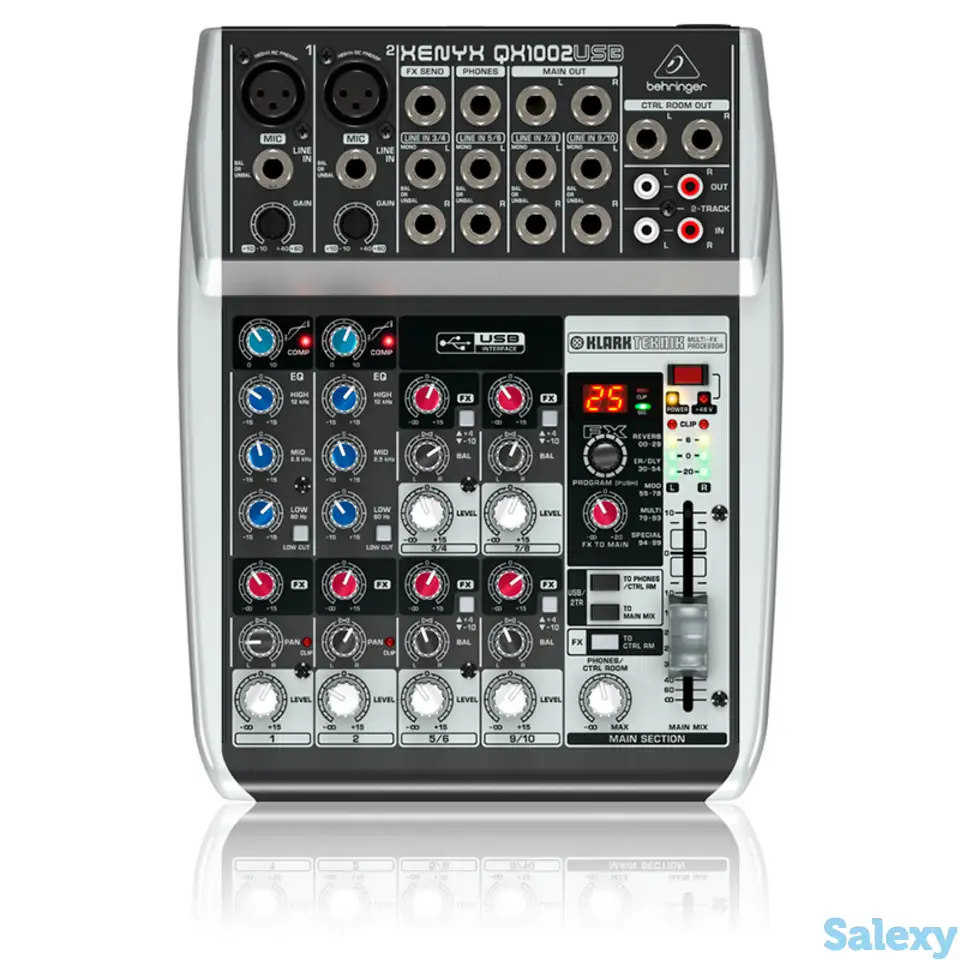 Микшерный пульт behringer xenyx qx1002usb, фотография 1